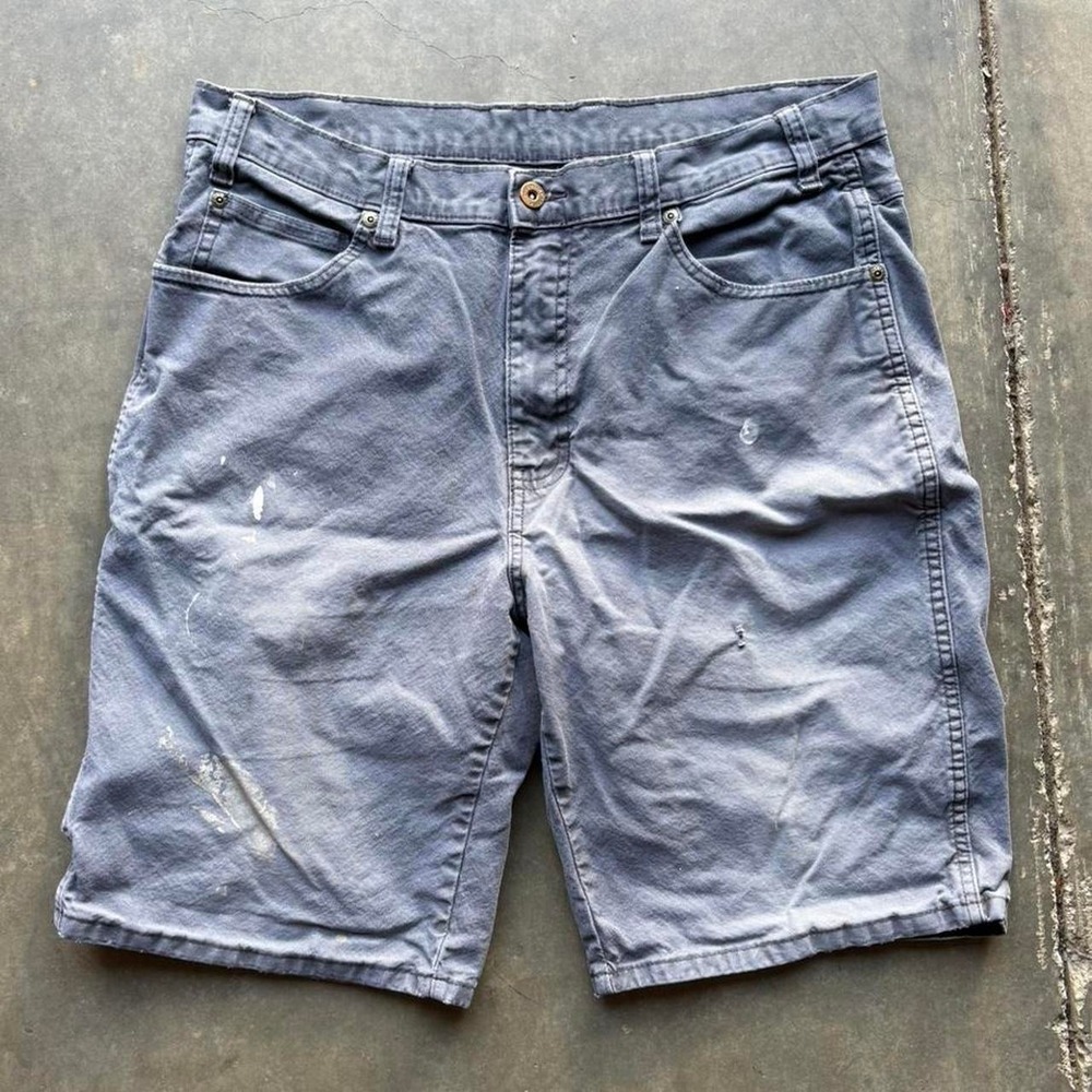 Y2K Faded and Distressed Grey Dickies Canvas Shorts